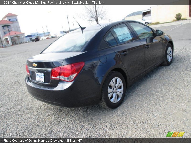 Blue Ray Metallic / Jet Black/Medium Titanium 2014 Chevrolet Cruze LS