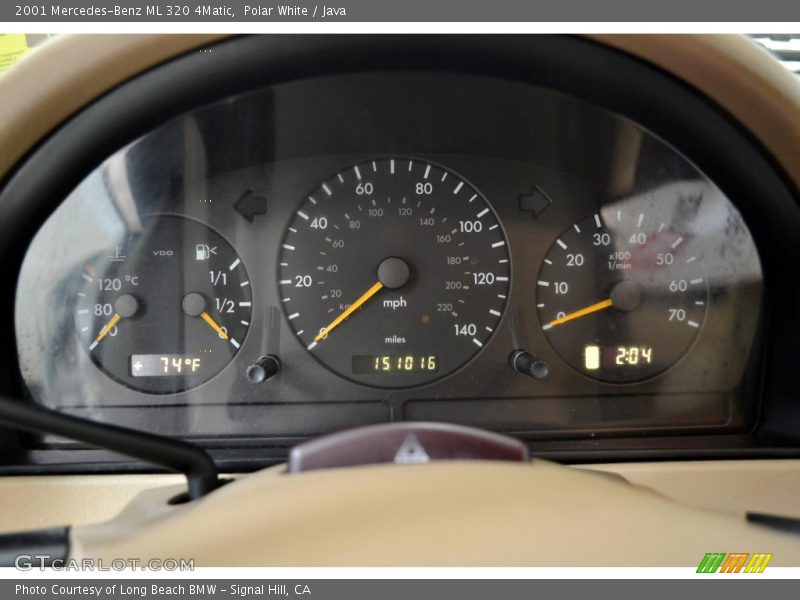 Polar White / Java 2001 Mercedes-Benz ML 320 4Matic