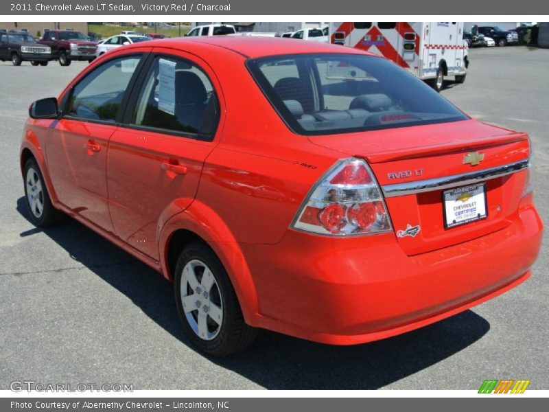 Victory Red / Charcoal 2011 Chevrolet Aveo LT Sedan