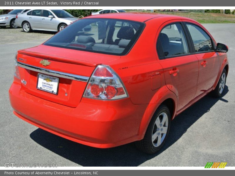 Victory Red / Charcoal 2011 Chevrolet Aveo LT Sedan