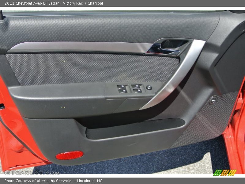 Victory Red / Charcoal 2011 Chevrolet Aveo LT Sedan