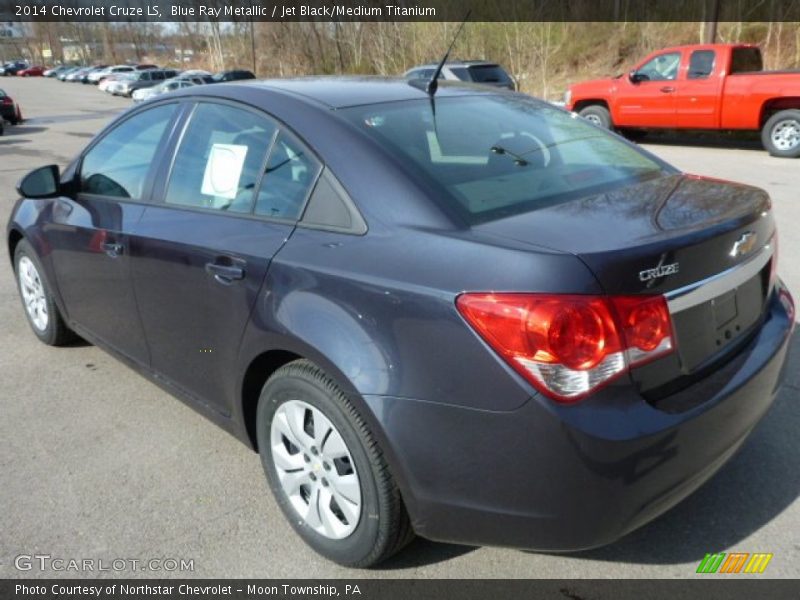 Blue Ray Metallic / Jet Black/Medium Titanium 2014 Chevrolet Cruze LS
