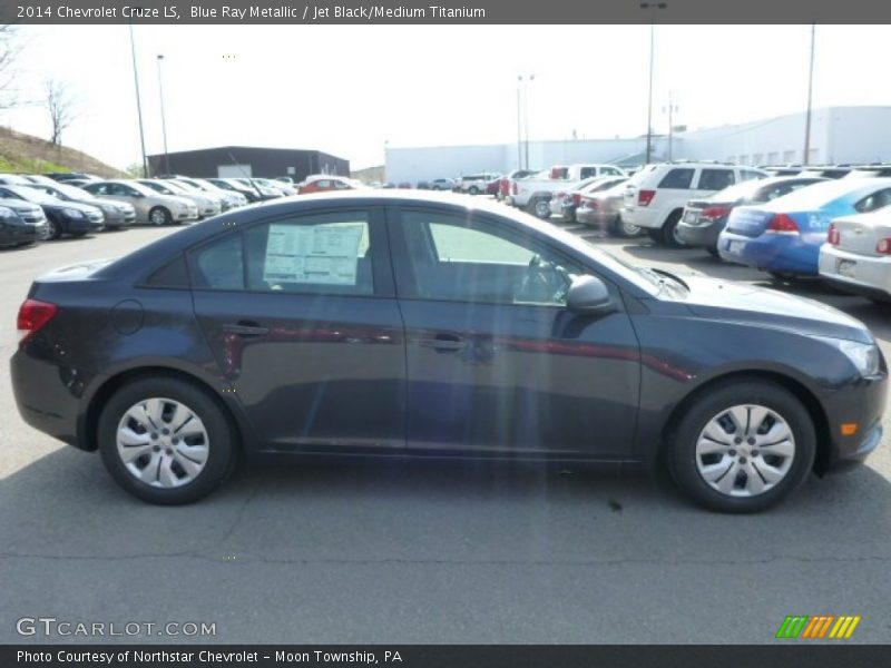 Blue Ray Metallic / Jet Black/Medium Titanium 2014 Chevrolet Cruze LS