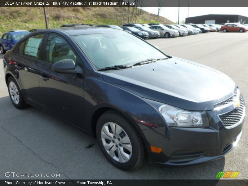 Blue Ray Metallic / Jet Black/Medium Titanium 2014 Chevrolet Cruze LS