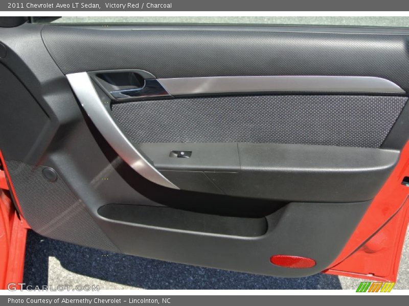 Victory Red / Charcoal 2011 Chevrolet Aveo LT Sedan