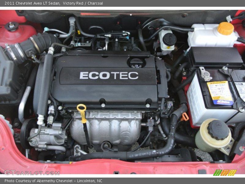 Victory Red / Charcoal 2011 Chevrolet Aveo LT Sedan