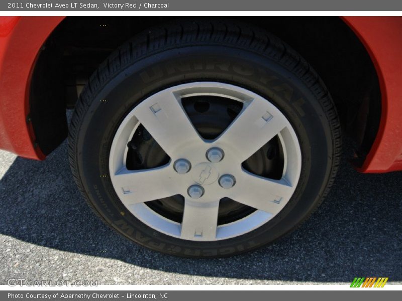 Victory Red / Charcoal 2011 Chevrolet Aveo LT Sedan