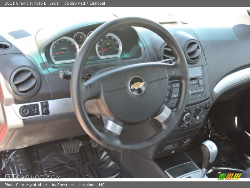 Victory Red / Charcoal 2011 Chevrolet Aveo LT Sedan