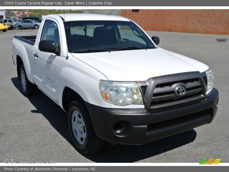 Super White / Graphite Gray 2009 Toyota Tacoma Regular Cab