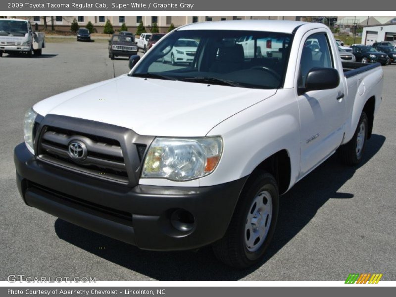 Super White / Graphite Gray 2009 Toyota Tacoma Regular Cab