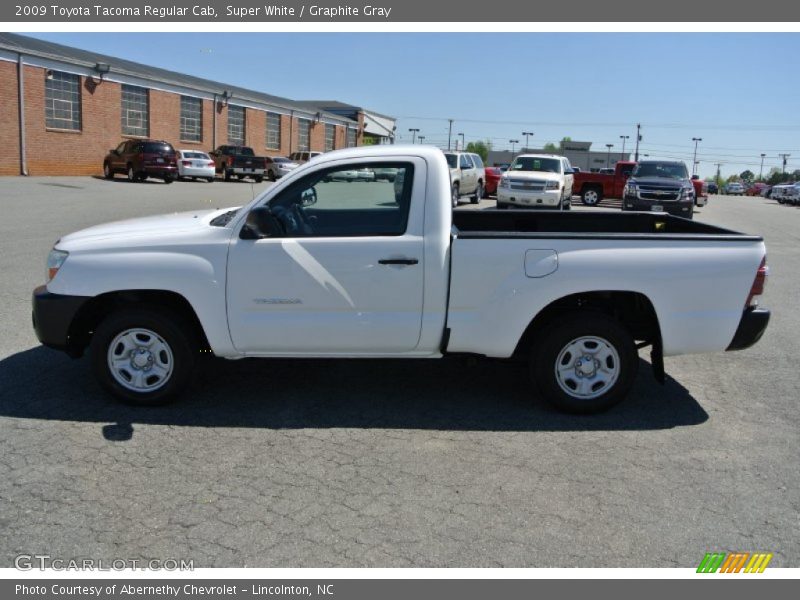 Super White / Graphite Gray 2009 Toyota Tacoma Regular Cab