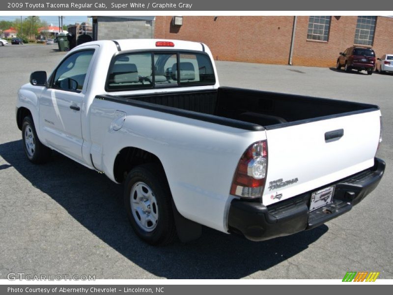 Super White / Graphite Gray 2009 Toyota Tacoma Regular Cab