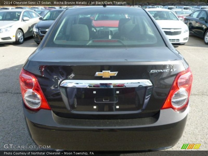 Mocha Bronze Metallic / Jet Black/Dark Titanium 2014 Chevrolet Sonic LT Sedan