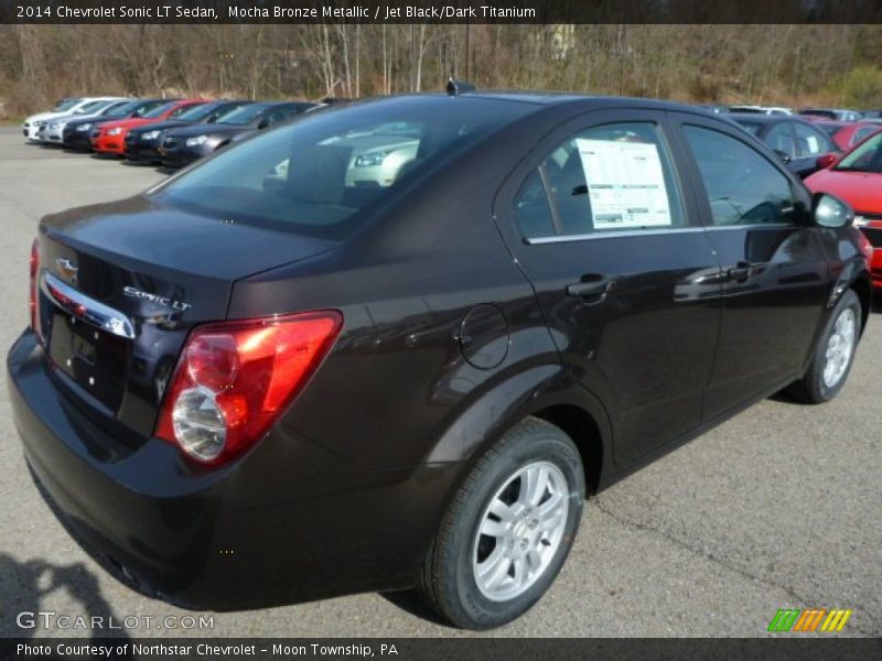 Mocha Bronze Metallic / Jet Black/Dark Titanium 2014 Chevrolet Sonic LT Sedan