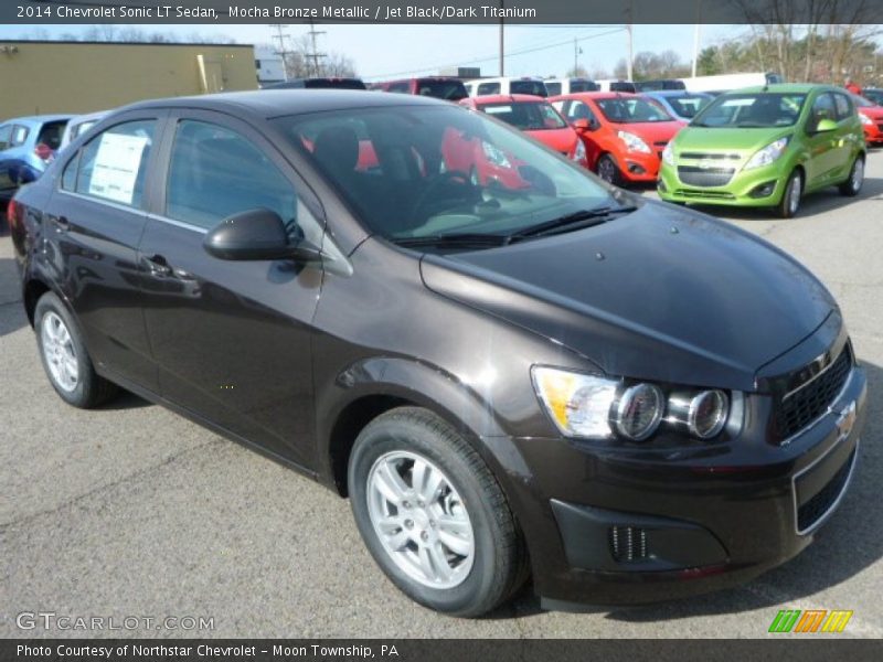 Mocha Bronze Metallic / Jet Black/Dark Titanium 2014 Chevrolet Sonic LT Sedan