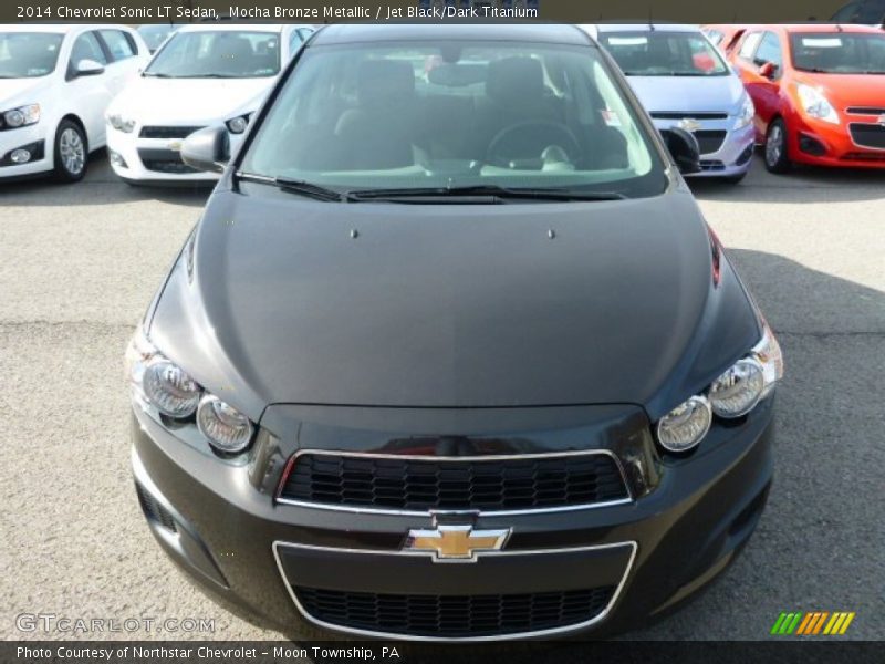 Mocha Bronze Metallic / Jet Black/Dark Titanium 2014 Chevrolet Sonic LT Sedan