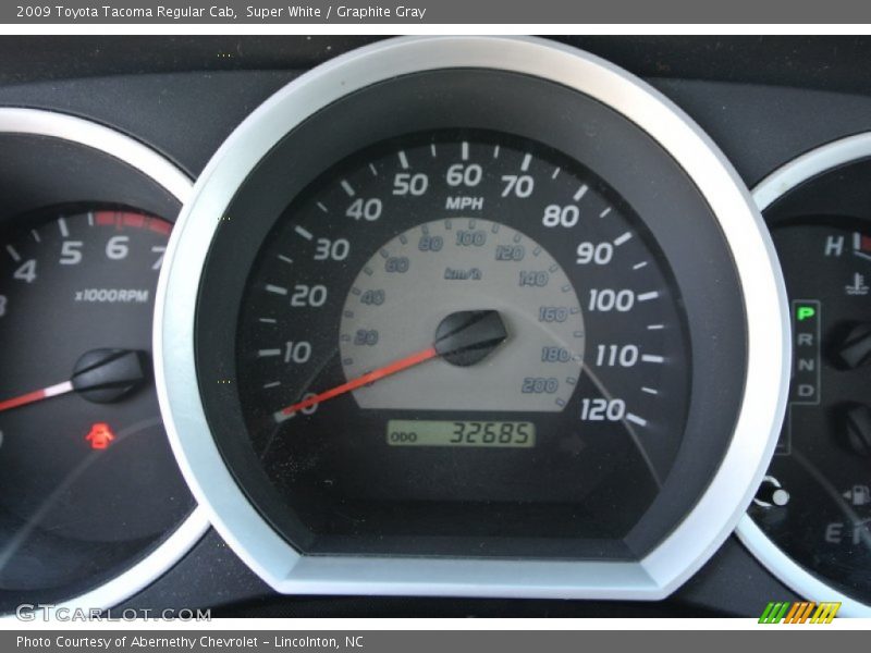 Super White / Graphite Gray 2009 Toyota Tacoma Regular Cab