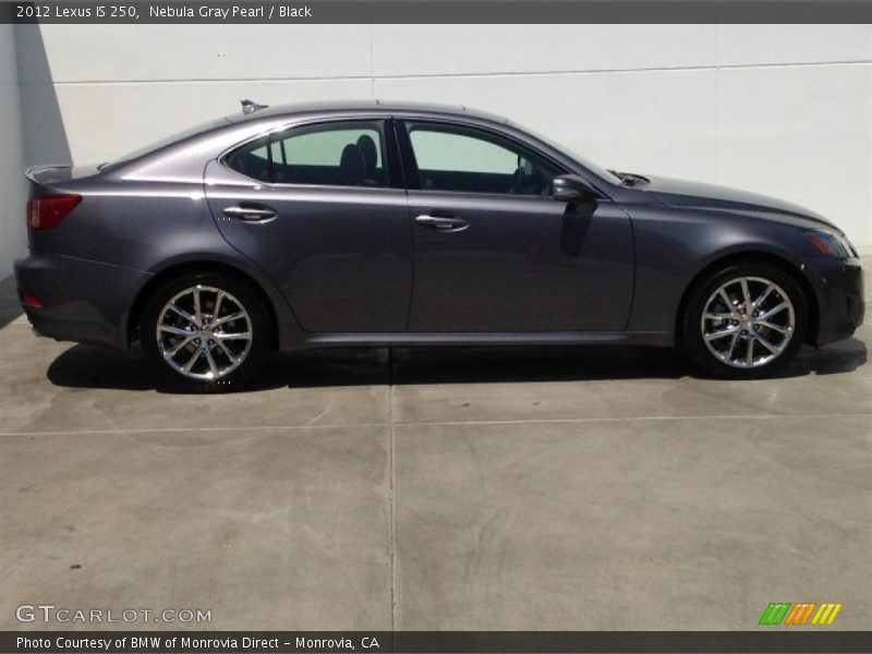 Nebula Gray Pearl / Black 2012 Lexus IS 250