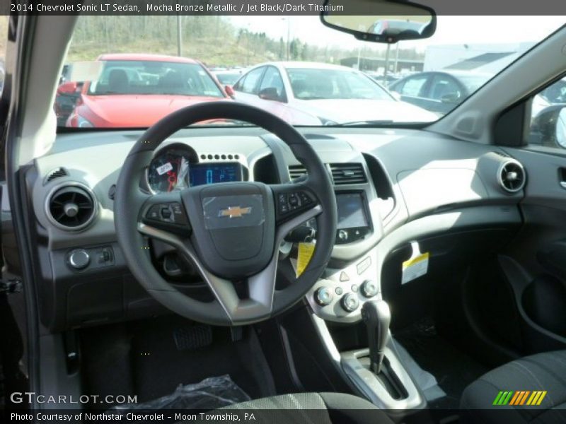 Mocha Bronze Metallic / Jet Black/Dark Titanium 2014 Chevrolet Sonic LT Sedan