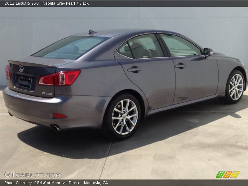 Nebula Gray Pearl / Black 2012 Lexus IS 250