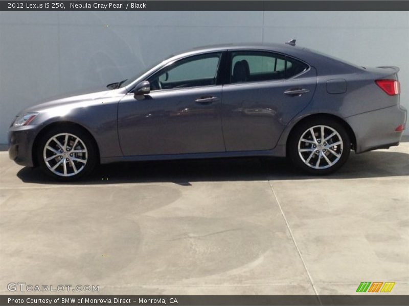 Nebula Gray Pearl / Black 2012 Lexus IS 250