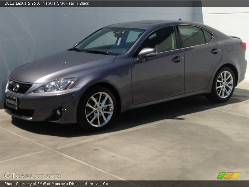 Nebula Gray Pearl / Black 2012 Lexus IS 250