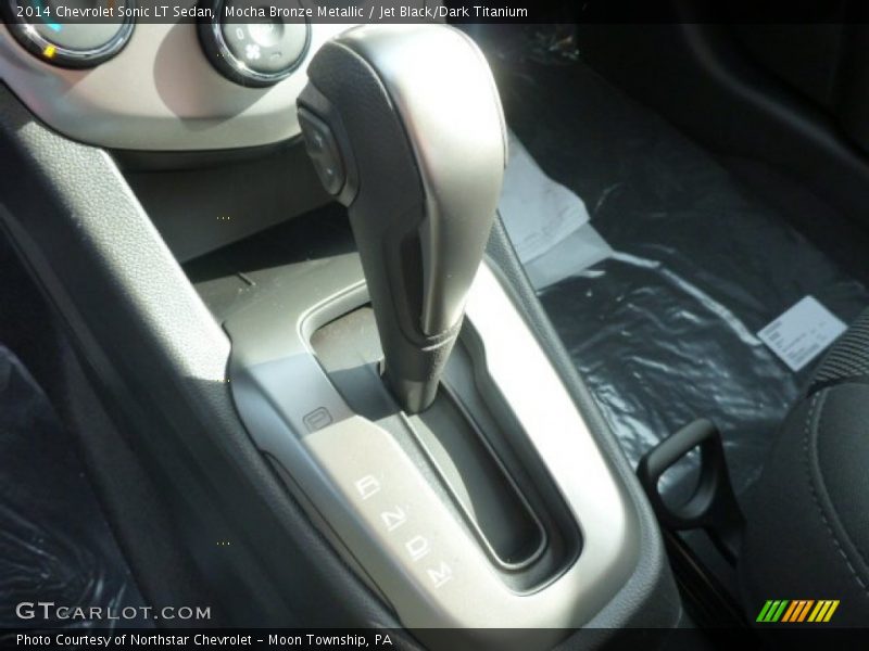 Mocha Bronze Metallic / Jet Black/Dark Titanium 2014 Chevrolet Sonic LT Sedan