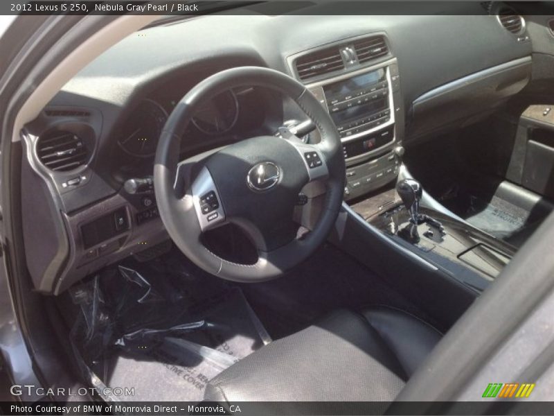 Nebula Gray Pearl / Black 2012 Lexus IS 250