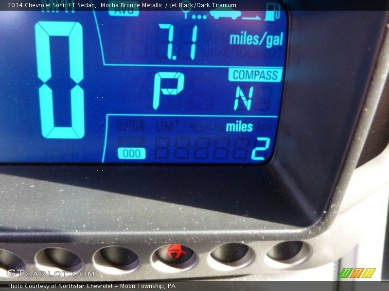 Mocha Bronze Metallic / Jet Black/Dark Titanium 2014 Chevrolet Sonic LT Sedan