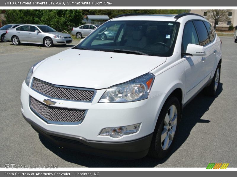 Summit White / Light Gray 2010 Chevrolet Traverse LTZ AWD