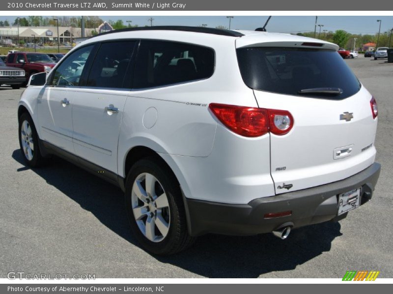 Summit White / Light Gray 2010 Chevrolet Traverse LTZ AWD