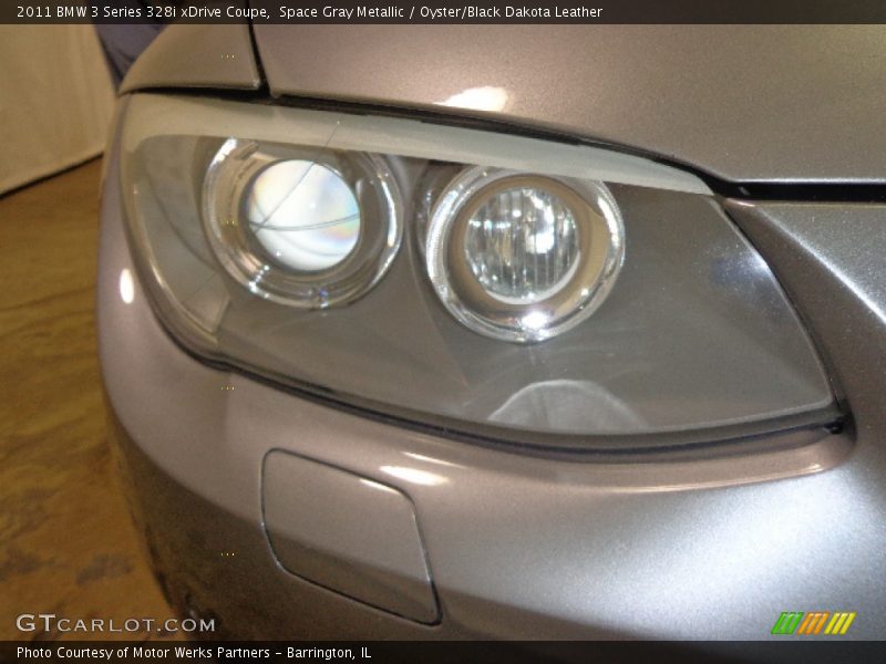 Space Gray Metallic / Oyster/Black Dakota Leather 2011 BMW 3 Series 328i xDrive Coupe