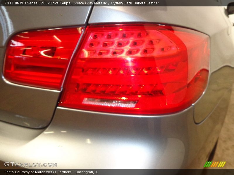 Space Gray Metallic / Oyster/Black Dakota Leather 2011 BMW 3 Series 328i xDrive Coupe