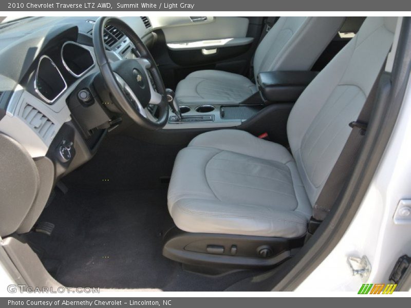 Summit White / Light Gray 2010 Chevrolet Traverse LTZ AWD