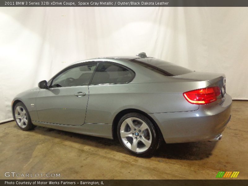 Space Gray Metallic / Oyster/Black Dakota Leather 2011 BMW 3 Series 328i xDrive Coupe