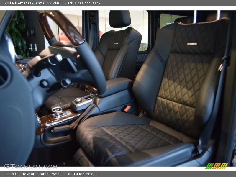 Front Seat of 2014 G 63 AMG