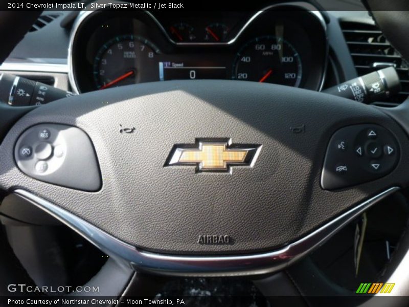 Silver Topaz Metallic / Jet Black 2014 Chevrolet Impala LT
