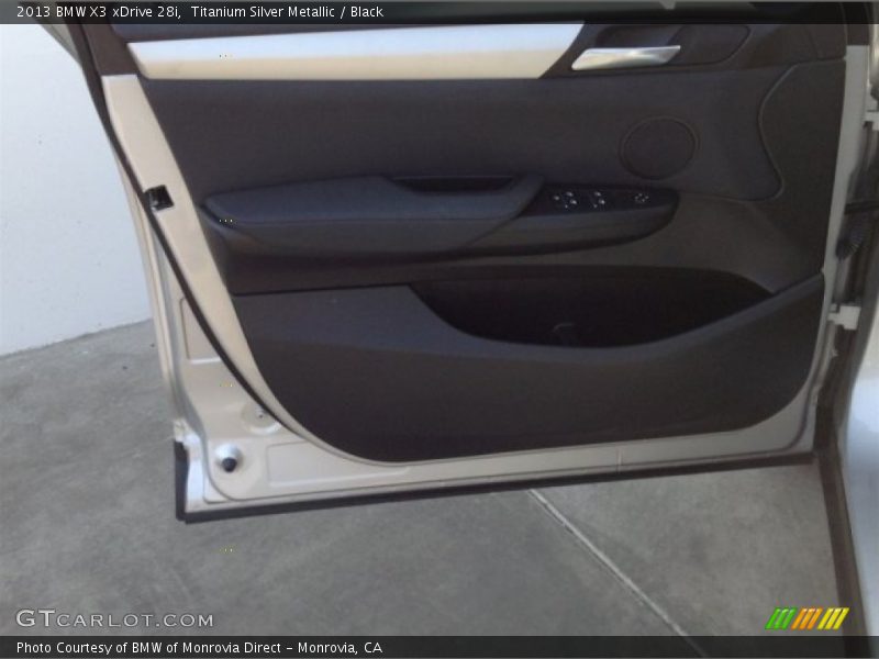 Titanium Silver Metallic / Black 2013 BMW X3 xDrive 28i