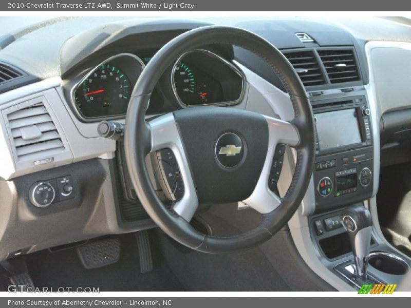 Summit White / Light Gray 2010 Chevrolet Traverse LTZ AWD