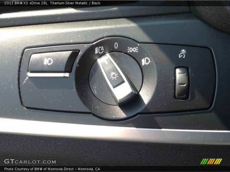 Titanium Silver Metallic / Black 2013 BMW X3 xDrive 28i