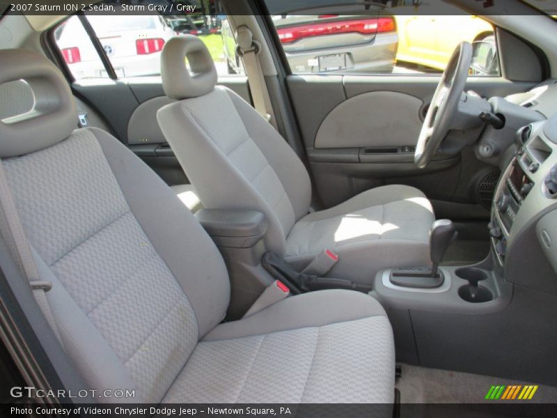 Storm Gray / Gray 2007 Saturn ION 2 Sedan