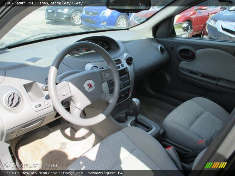 Storm Gray / Gray 2007 Saturn ION 2 Sedan