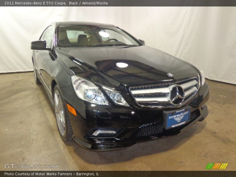 Black / Almond/Mocha 2011 Mercedes-Benz E 550 Coupe