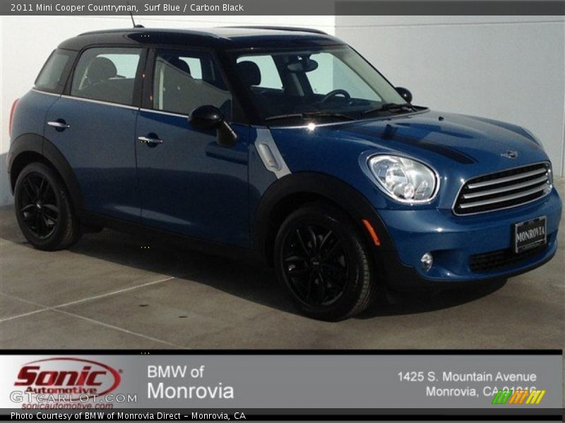 Surf Blue / Carbon Black 2011 Mini Cooper Countryman