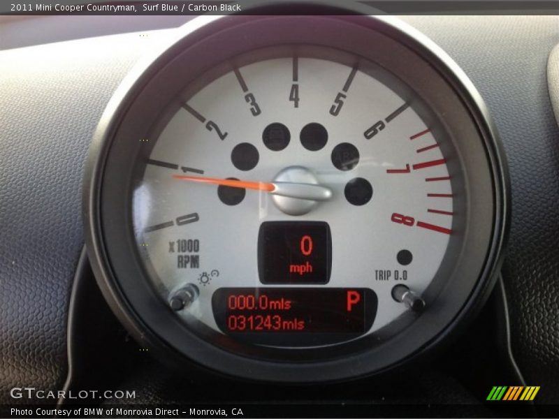 Surf Blue / Carbon Black 2011 Mini Cooper Countryman