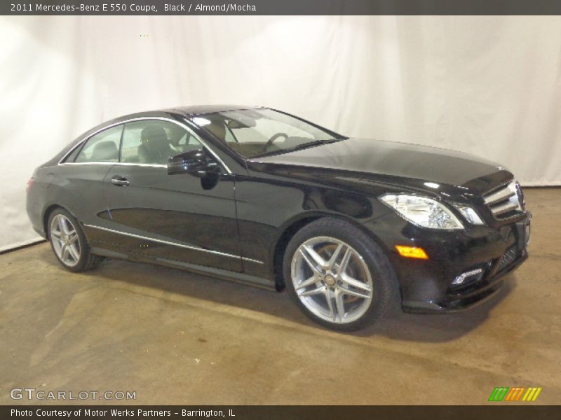 Black / Almond/Mocha 2011 Mercedes-Benz E 550 Coupe