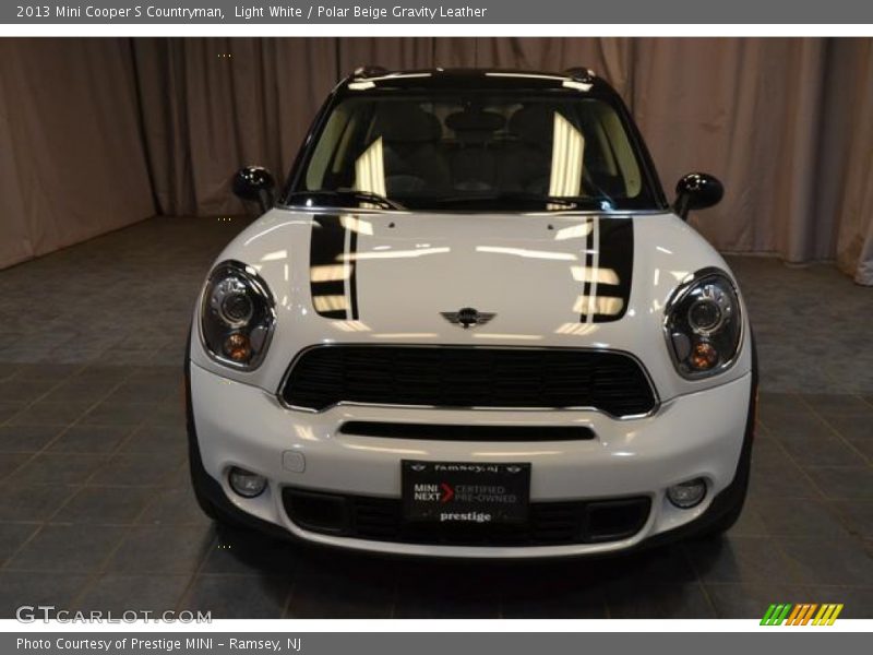 Light White / Polar Beige Gravity Leather 2013 Mini Cooper S Countryman