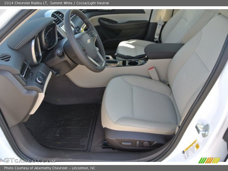 Summit White / Cocoa/Light Neutral 2014 Chevrolet Malibu LT