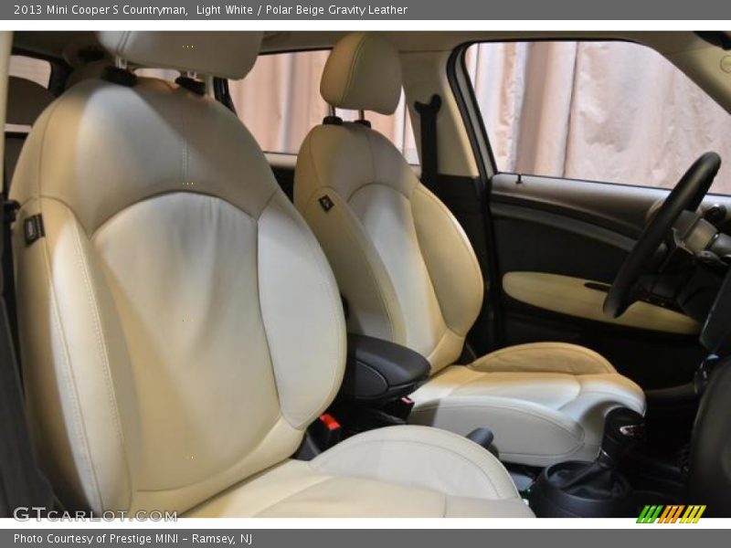 Light White / Polar Beige Gravity Leather 2013 Mini Cooper S Countryman