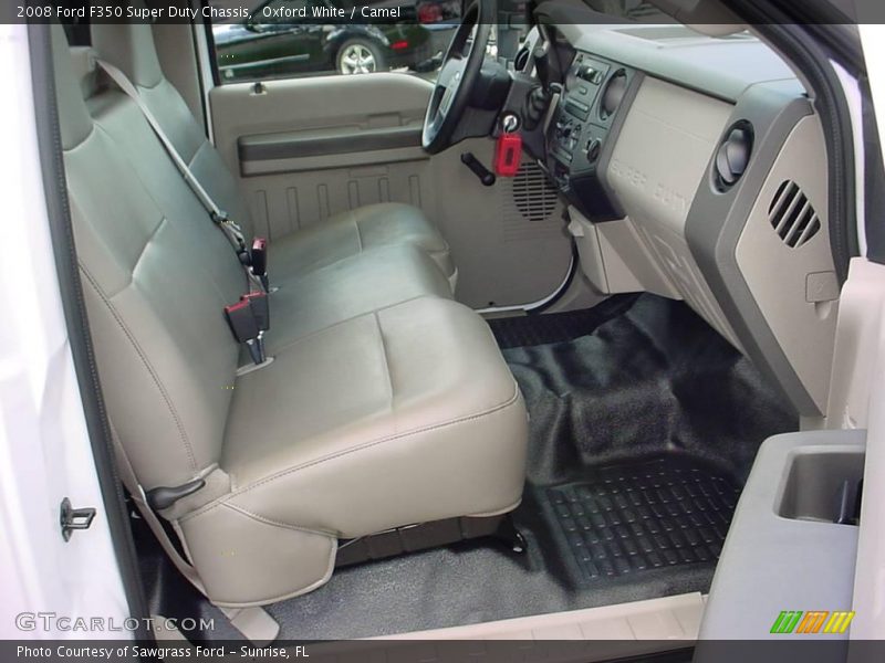 Oxford White / Camel 2008 Ford F350 Super Duty Chassis